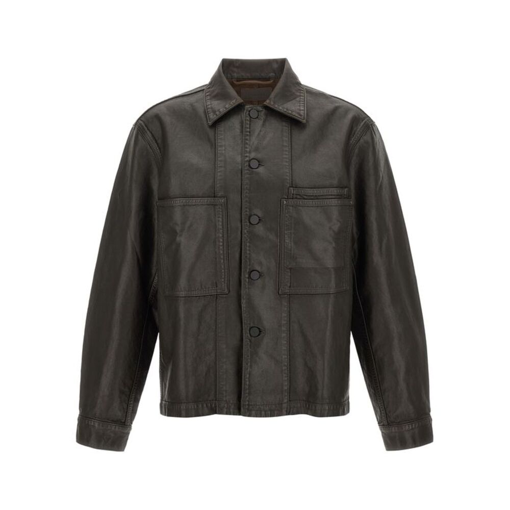 Lemaire Brown Cotton Men's Jacket